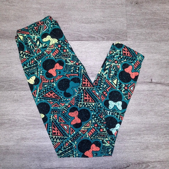 LulaRoe | Disney Design Blue & Orange Leggings - Picture 1 of 2